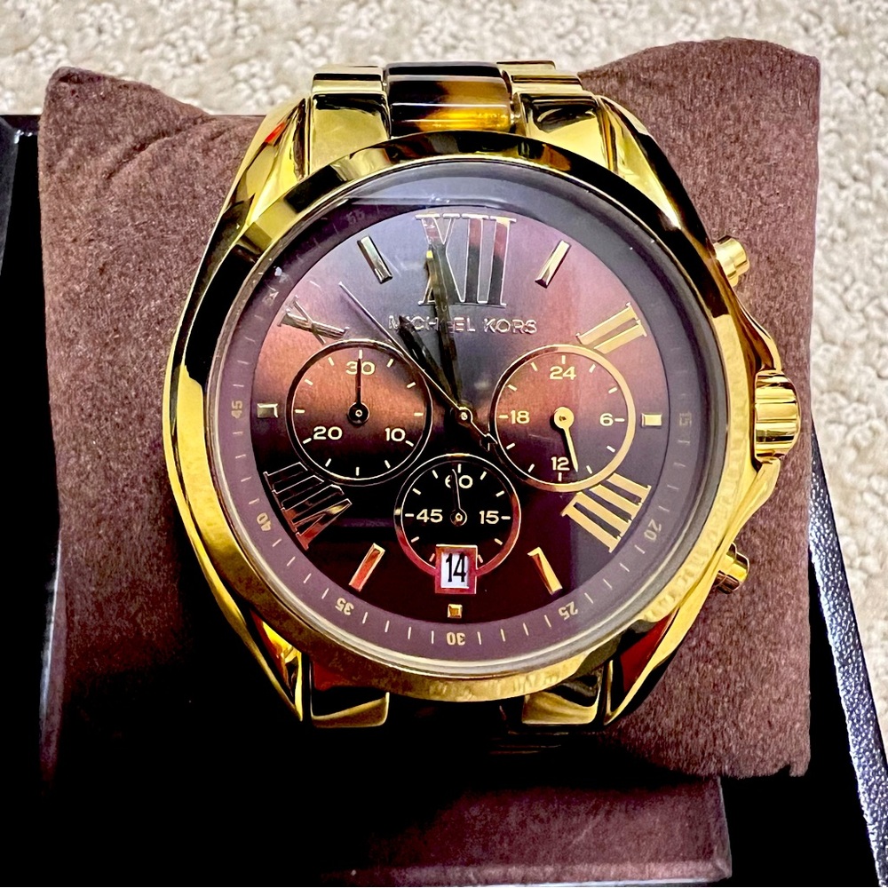 Michael Kors Gold/Tortoise Watch